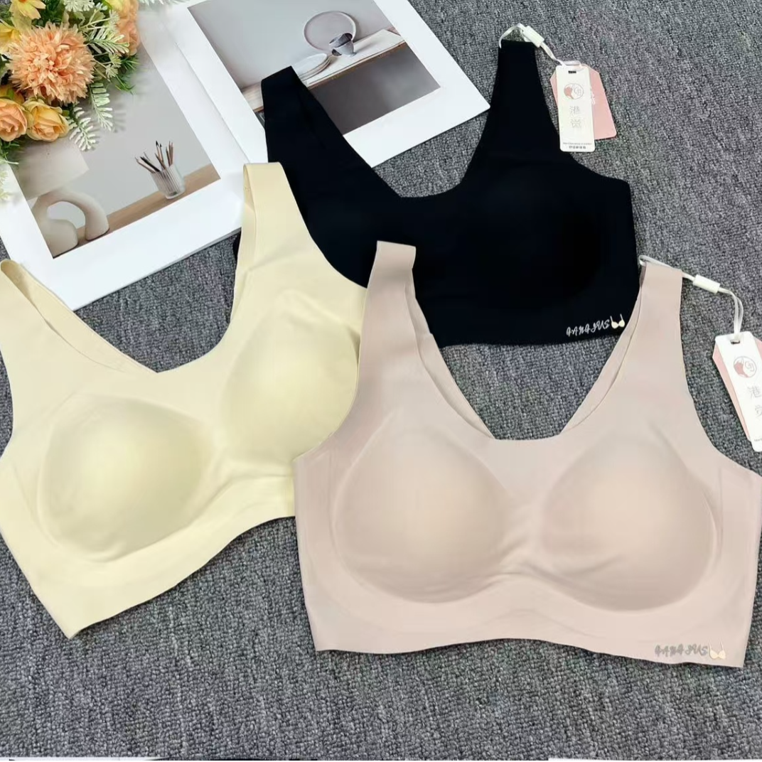 女士文胸外贸出口中东非洲女士吊带背心一体式深v后背吊带背心女