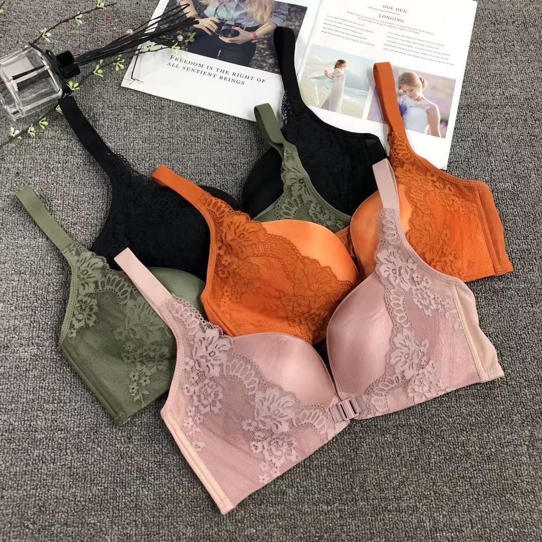 外贸蕾丝胸罩调整型显腰收副乳内衣小胸聚拢舒适内衣聚拢无痕文胸