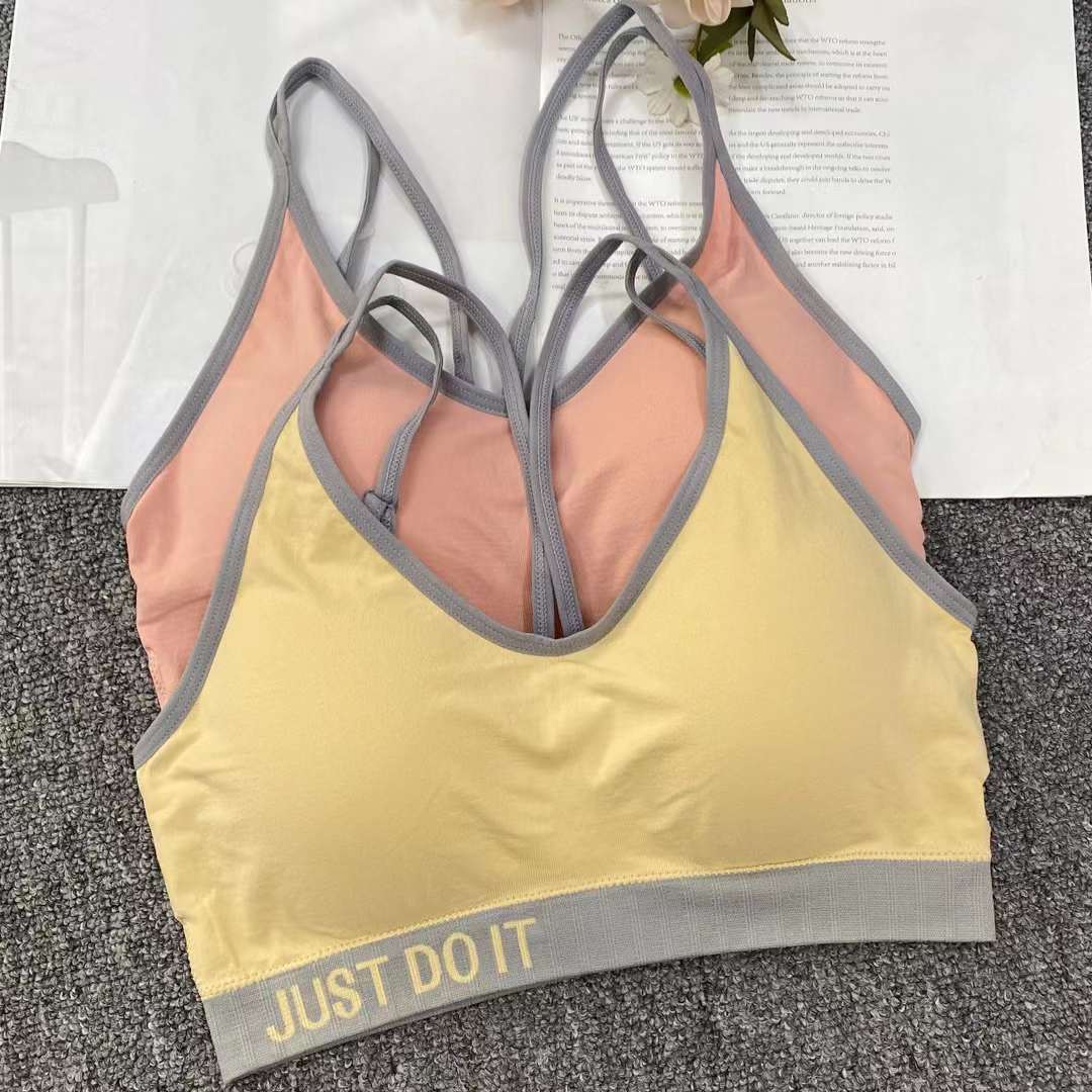 外贸出口欧美.非洲.新款无缝美背女士背心瑜伽文胸运动内衣女批发