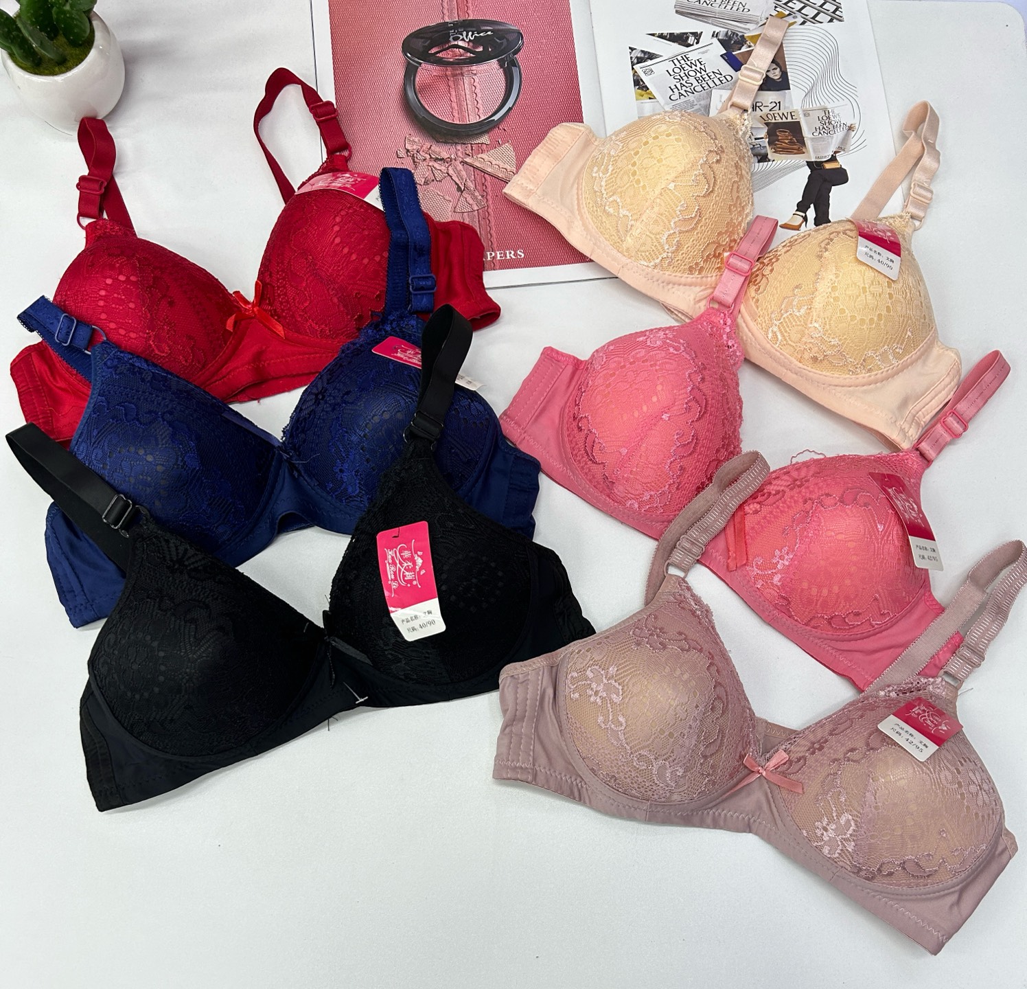 外贸出口中东非洲女士文胸钢圈文胸纯色蕾丝杯面文胸性感情趣文胸