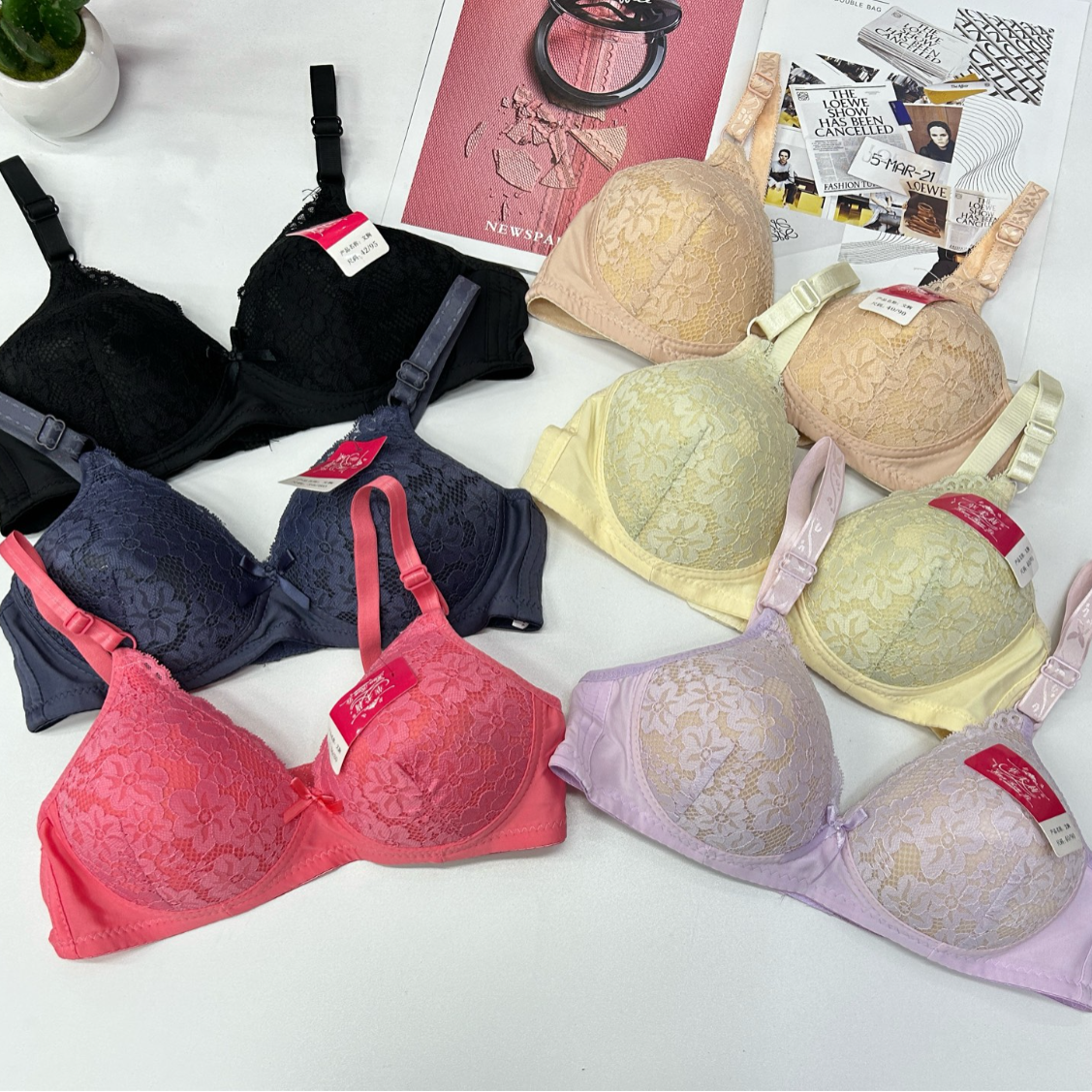 外贸出口有钢圈文胸纯色蕾丝杯面文胸舒适性感情趣内衣聚拢提拉女