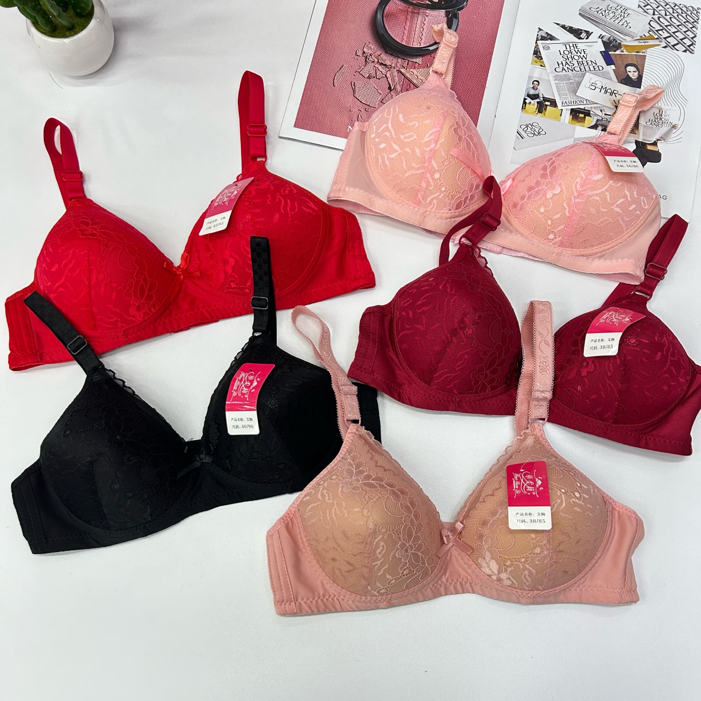 外贸出口中东非洲文胸大码蕾丝杯面纯色女性感情趣文胸内衣有钢圈