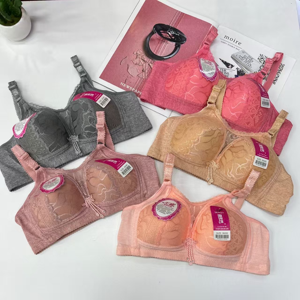 外贸出口中东非洲现货性感文胸内衣提拉聚拢舒适透气运动文胸内衣