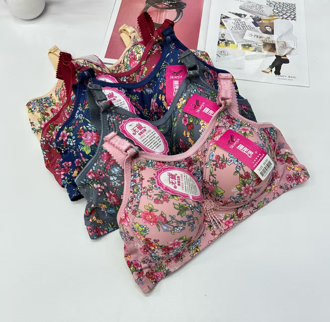 外贸出口中东非洲现货性感女士文胸提拉聚拢透气舒适运动文胸内衣