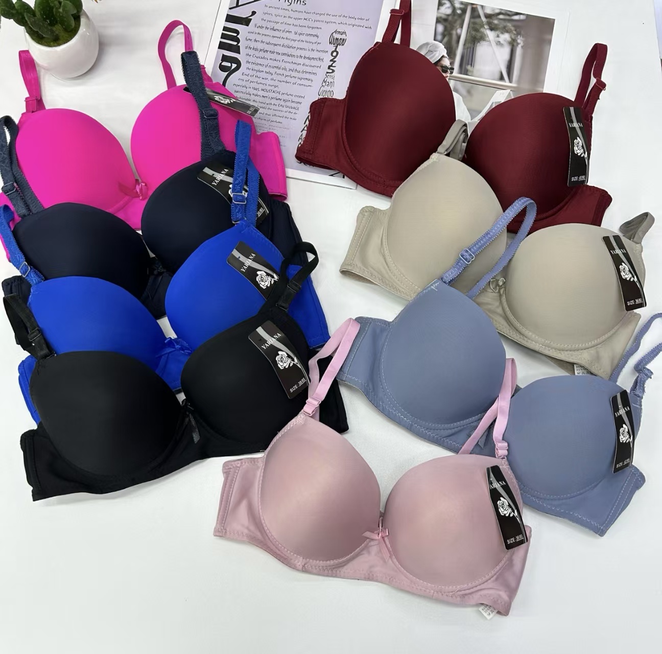 外贸出口中东非洲现货大码女士内衣性感提拉聚拢舒适透气运动文胸