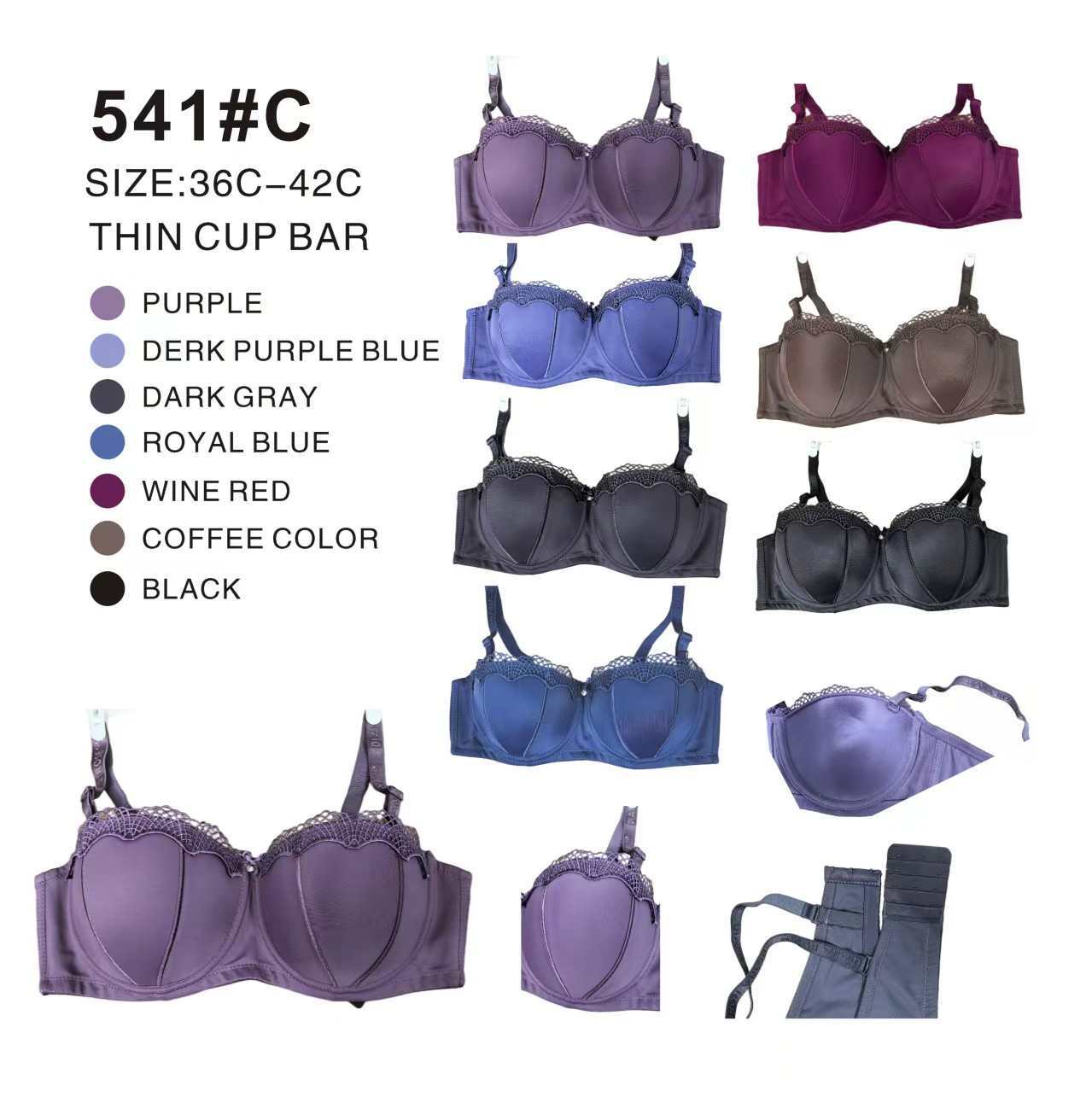 外贸出口内衣少女文胸绣花蝴蝶有钢圈内衣防滑时尚女士性感文胸