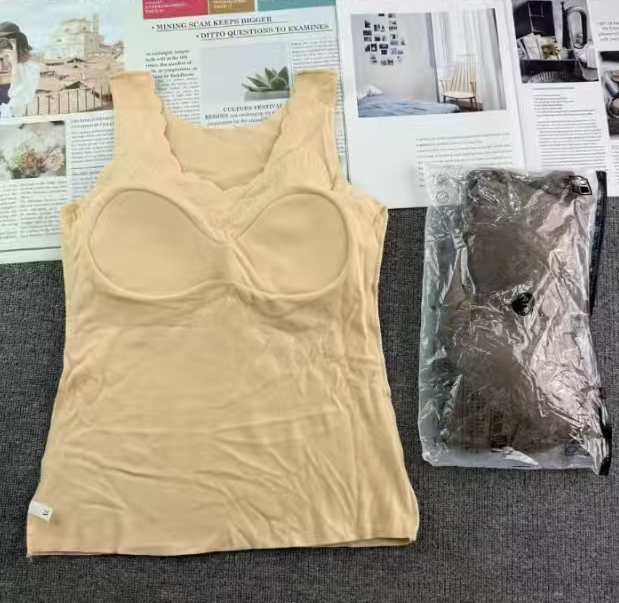 外贸库存保暖内衣固定杯蕾丝保暖衣女聚拢收副乳保暖内衣无痕外穿