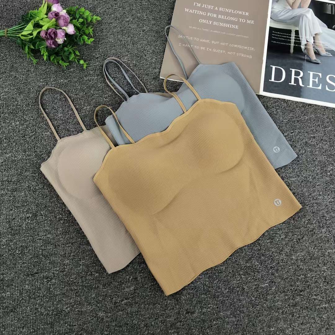 库存出口无缝高弹力高品质美背女士背心无钢圈瑜伽文胸运动内衣女