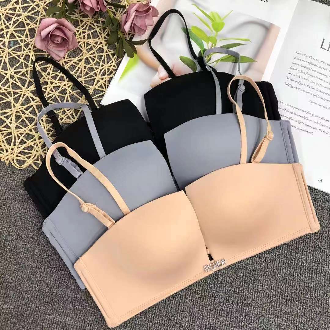 小胸聚拢半杯光面内衣薄款性感无钢圈文胸收副乳防下垂胸罩批发