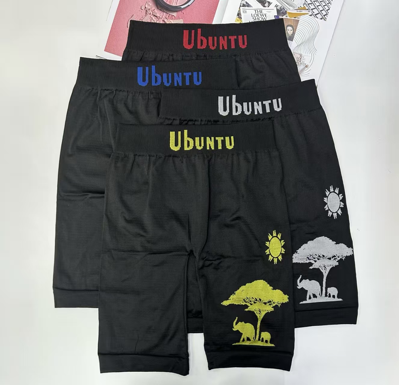 打底裤外贸出口中东非洲男士打底裤舒适透气非洲特色印花男打底裤