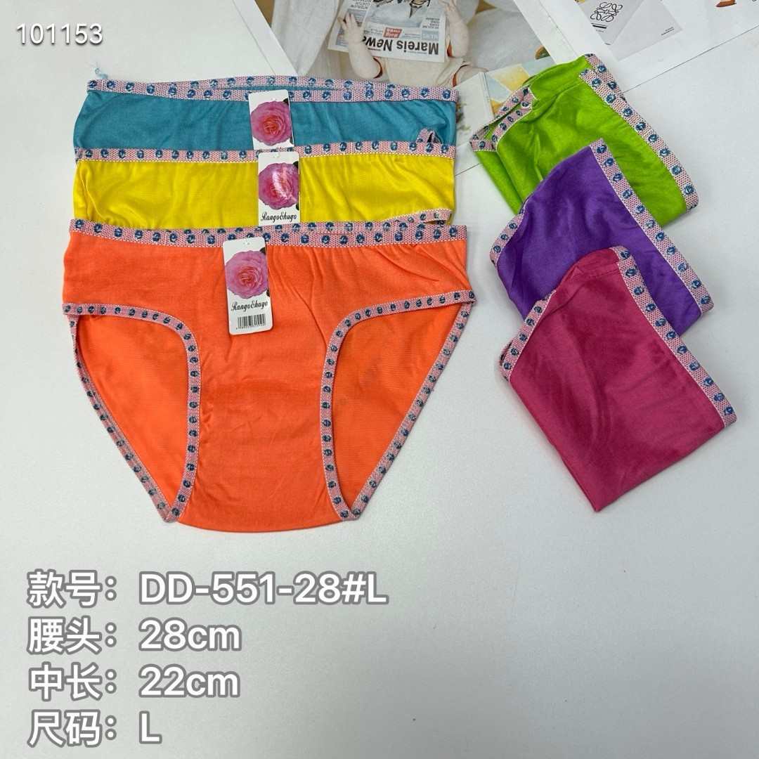 内裤外贸出口女士内裤牛奶丝印花三角内裤热销非洲南美女士内裤