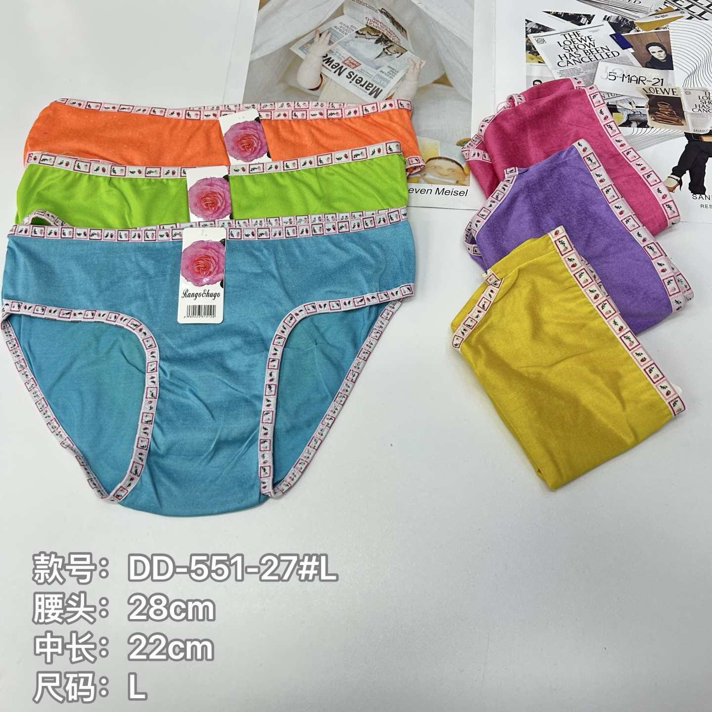 内裤女音符包边印花女士内裤舒适牛奶丝女士三角裤热销非洲女内裤