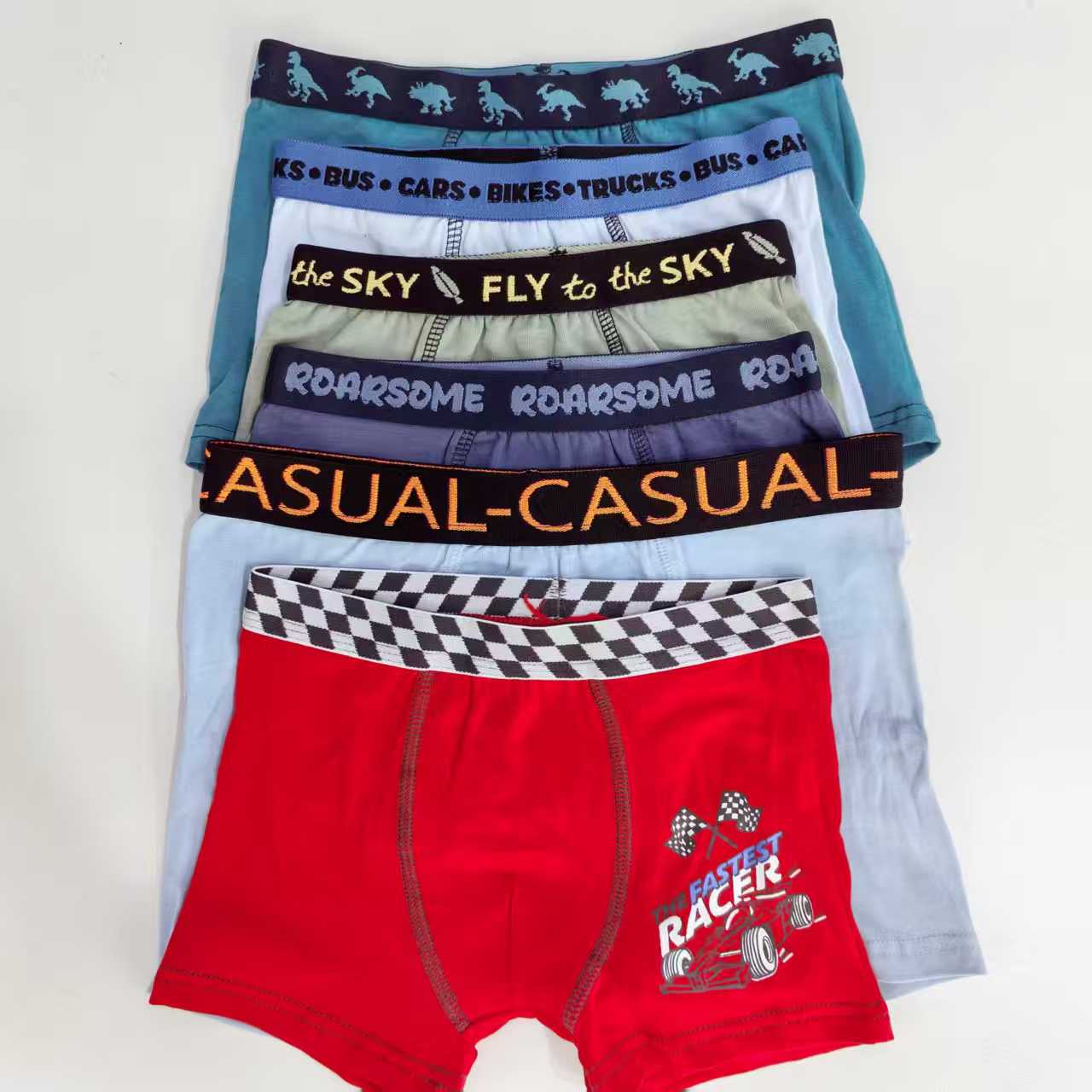 男士内裤外贸出口中东非洲男童内裤舒适透气儿童卡通图案印花内裤