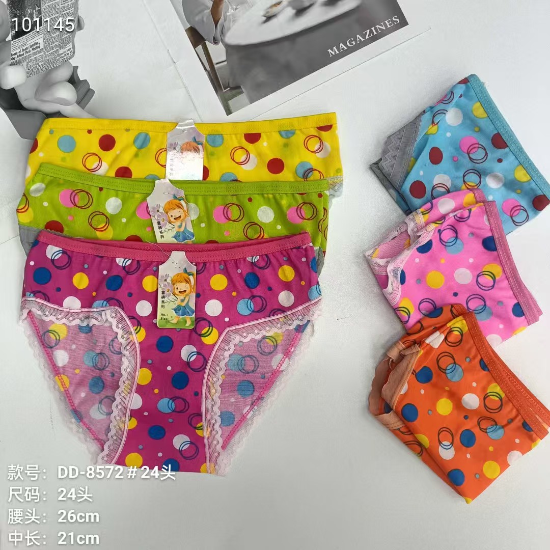外贸内裤热销非洲出口南美洲舒适儿童内裤女蕾丝边三角裤女孩内裤