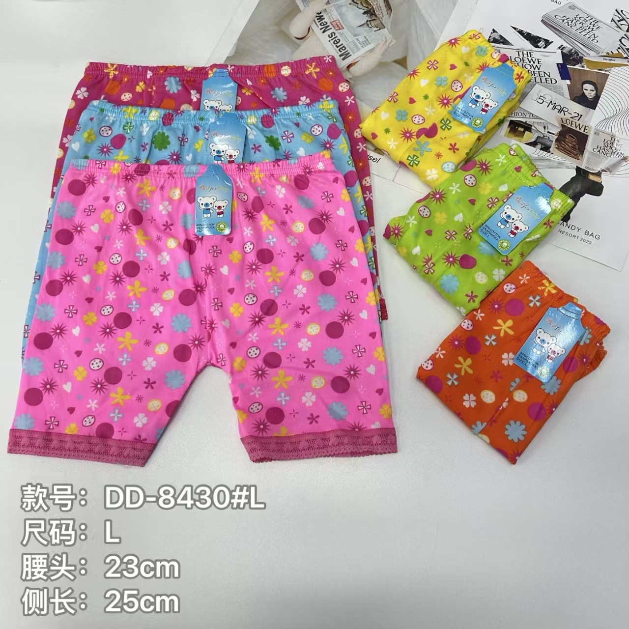 外贸出口打底裤女童印花打底裤女士内裤舒适透气撞色印花打底裤