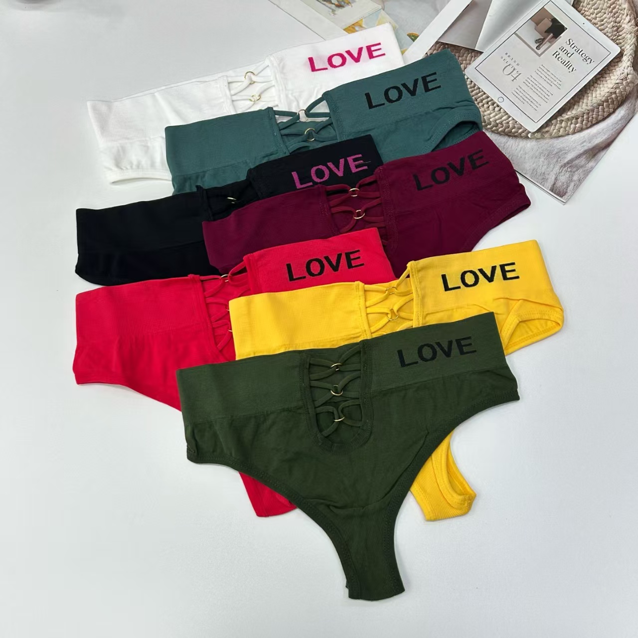 外贸出口中东非洲无缝性感丁字裤高腰健身瑜伽裤T裤女士时尚性感