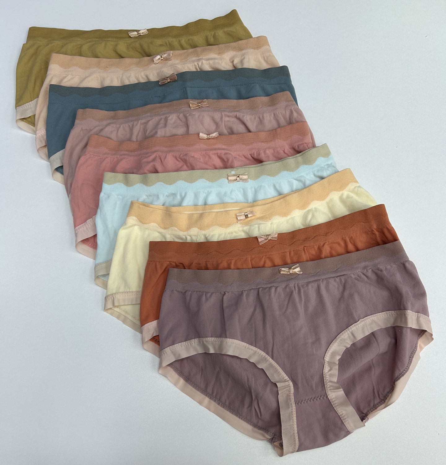 外贸出口中东非洲内裤女士高腰无痕提臀微收腹性感舒适纯色内裤女