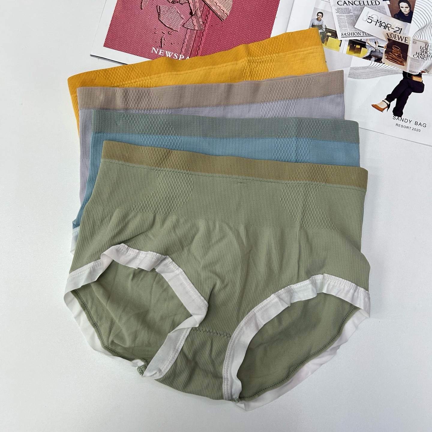 外贸出口中东非洲女士三角内裤性感舒适纯色内裤女高腰透气无缝