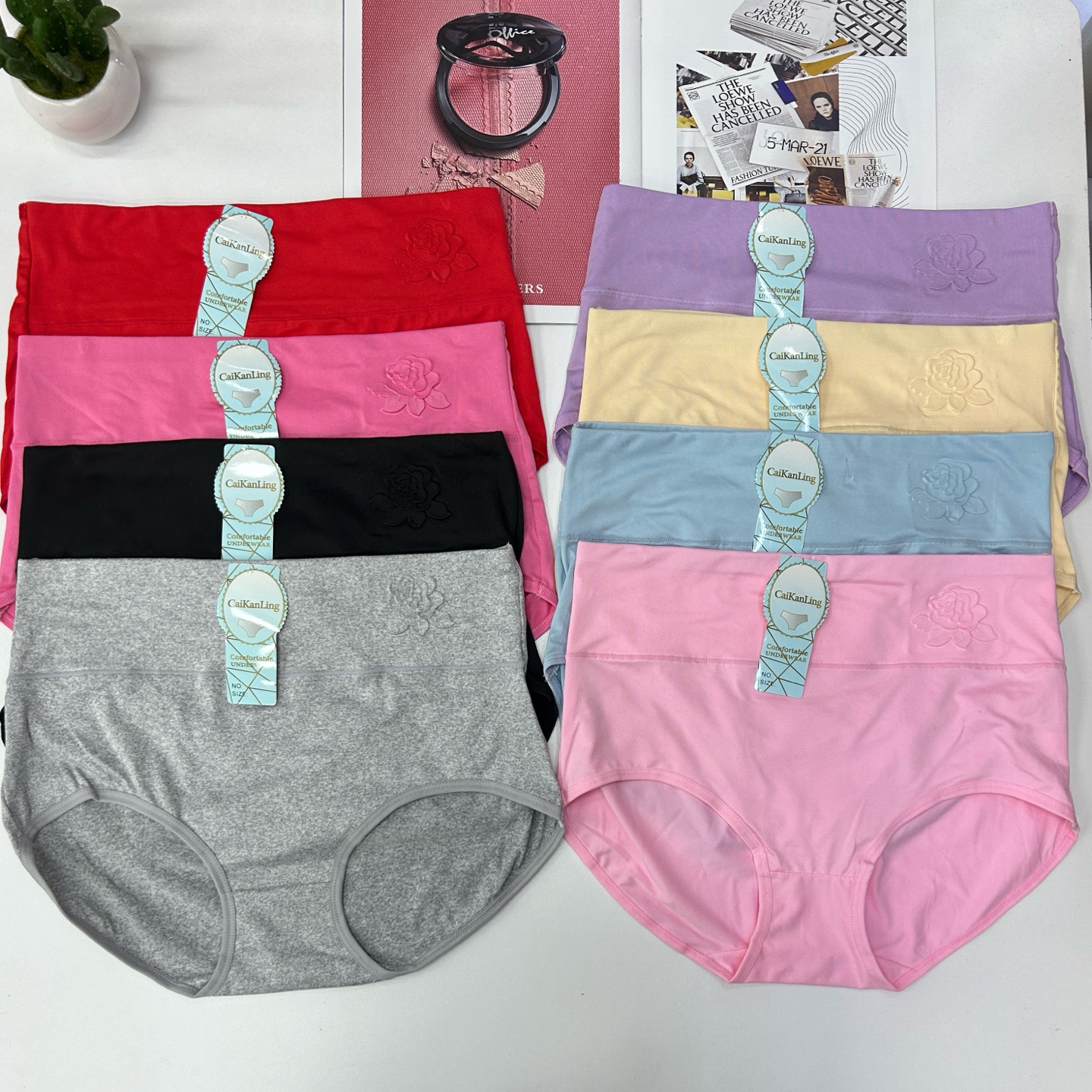 外贸出口中东非洲现货女士内裤性感舒适中腰内裤女均码无缝一剪式