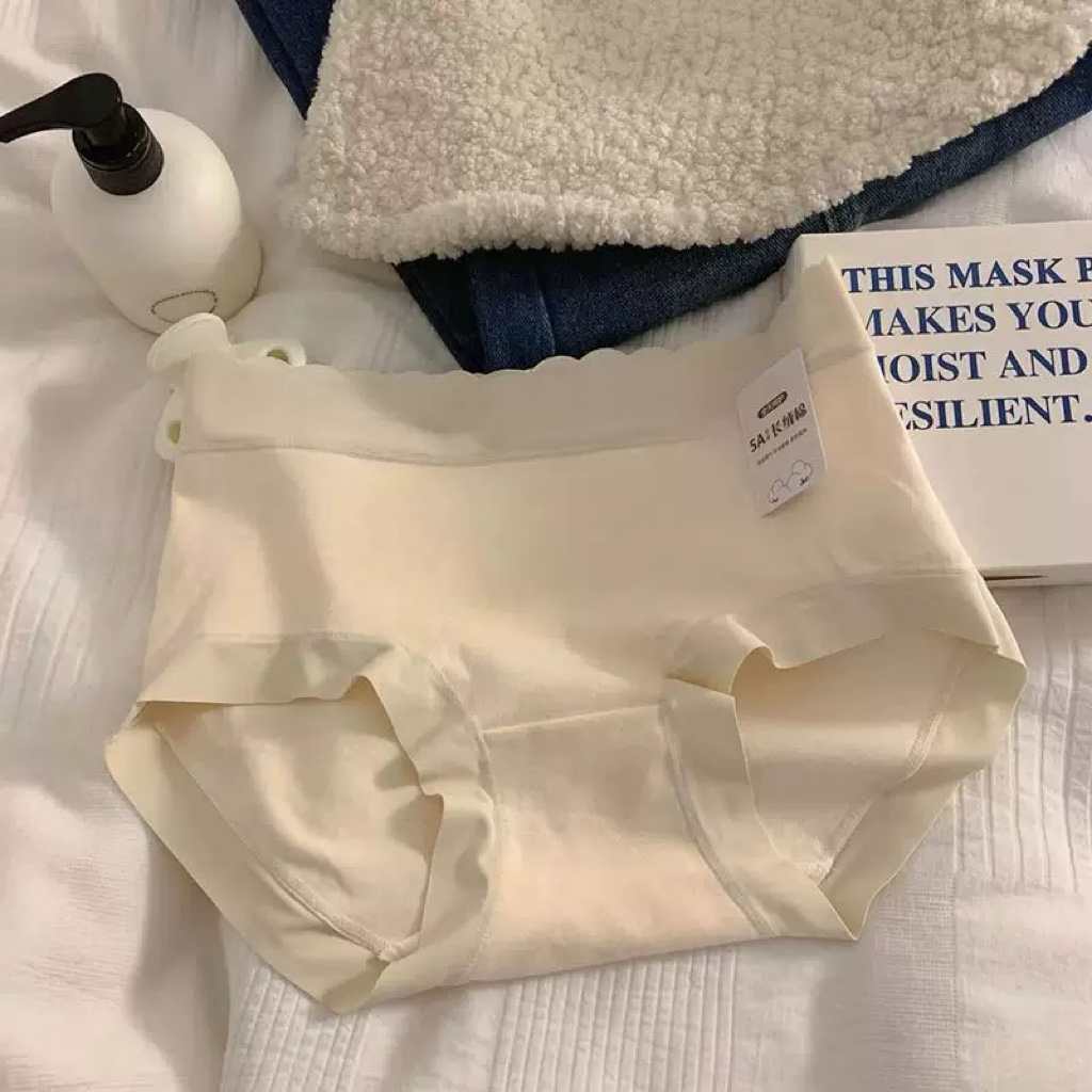 外贸库存内裤5A长绒棉女士内裤中腰纯棉无痕亲肤透气包臀女三角裤