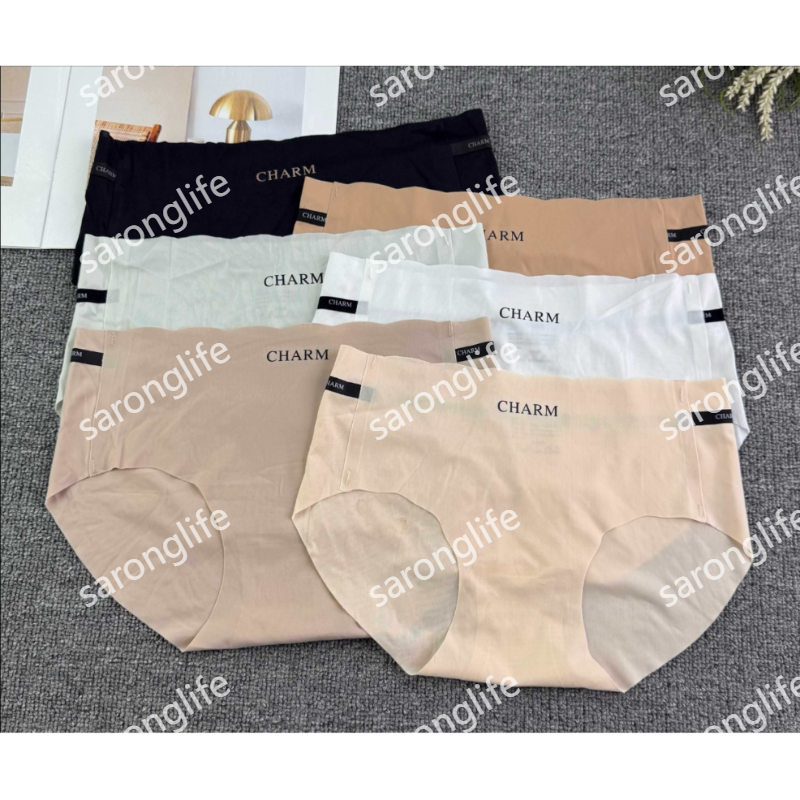 外贸出口中东欧美冰丝女士内裤中高腰无痕性感字母少女三角裤包臀