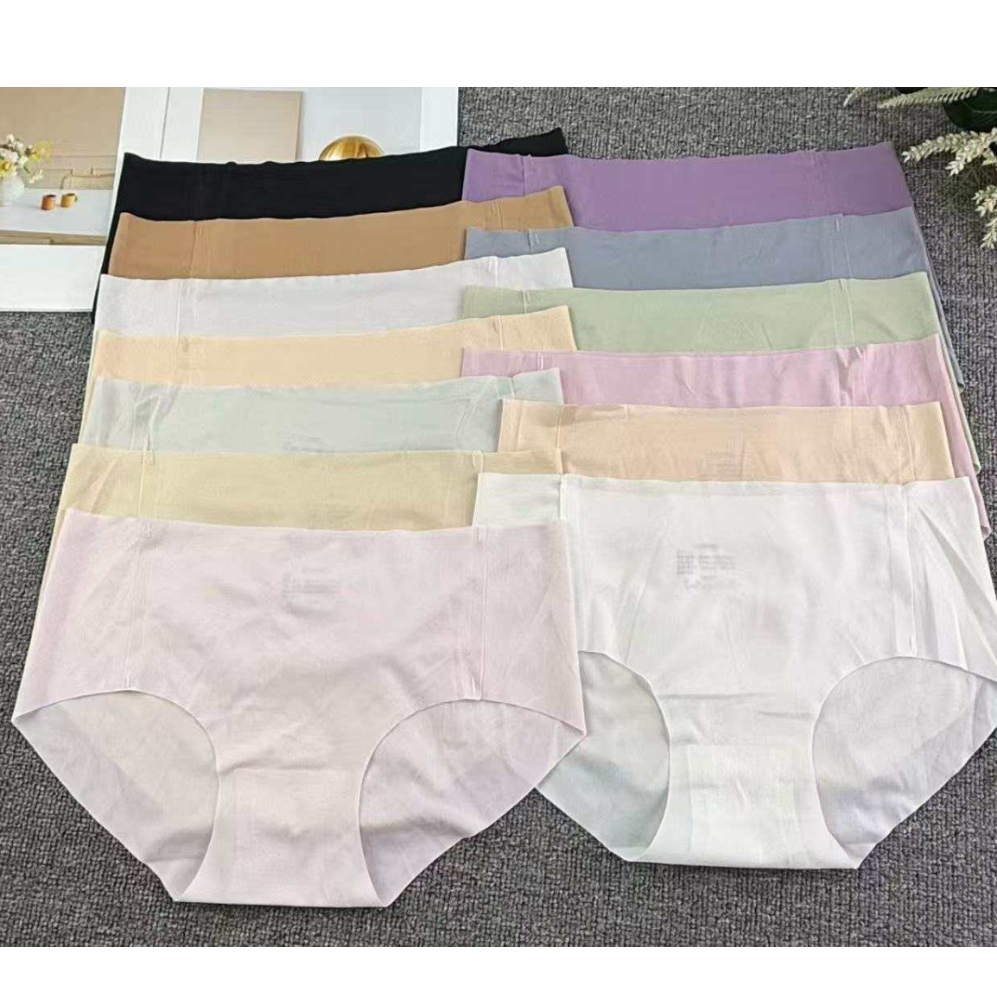 外贸出口非洲中东库存高腰女士内裤简约纯色一片式女士无痕女内裤
