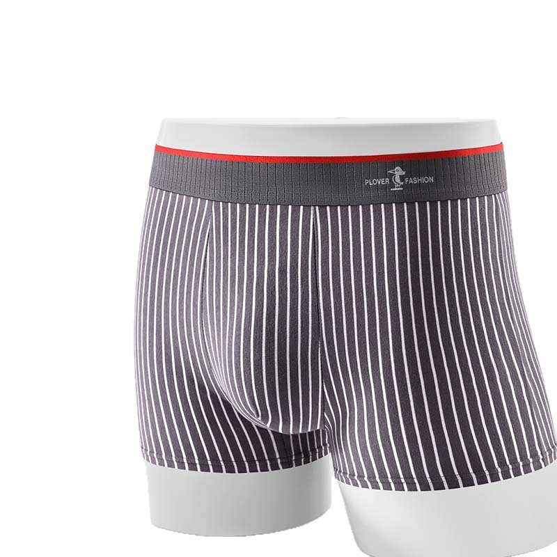 外贸出口非洲，中东男士平角内裤，超牌纯棉竖条纹爆款四角裤头。