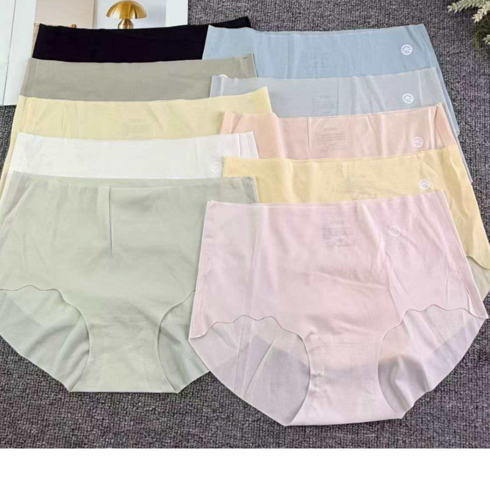 库存出口冰丝隐形无痕内裤女士瑜伽健身蜜桃臀面膜裤女士三角裤