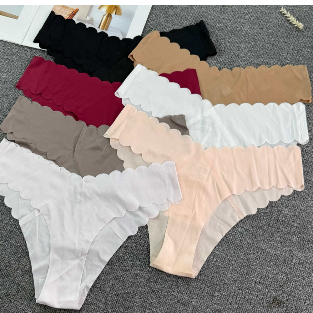 欧美女士内裤无痕内裤女简约风舒适性感低腰提臀冰丝少女士三角裤