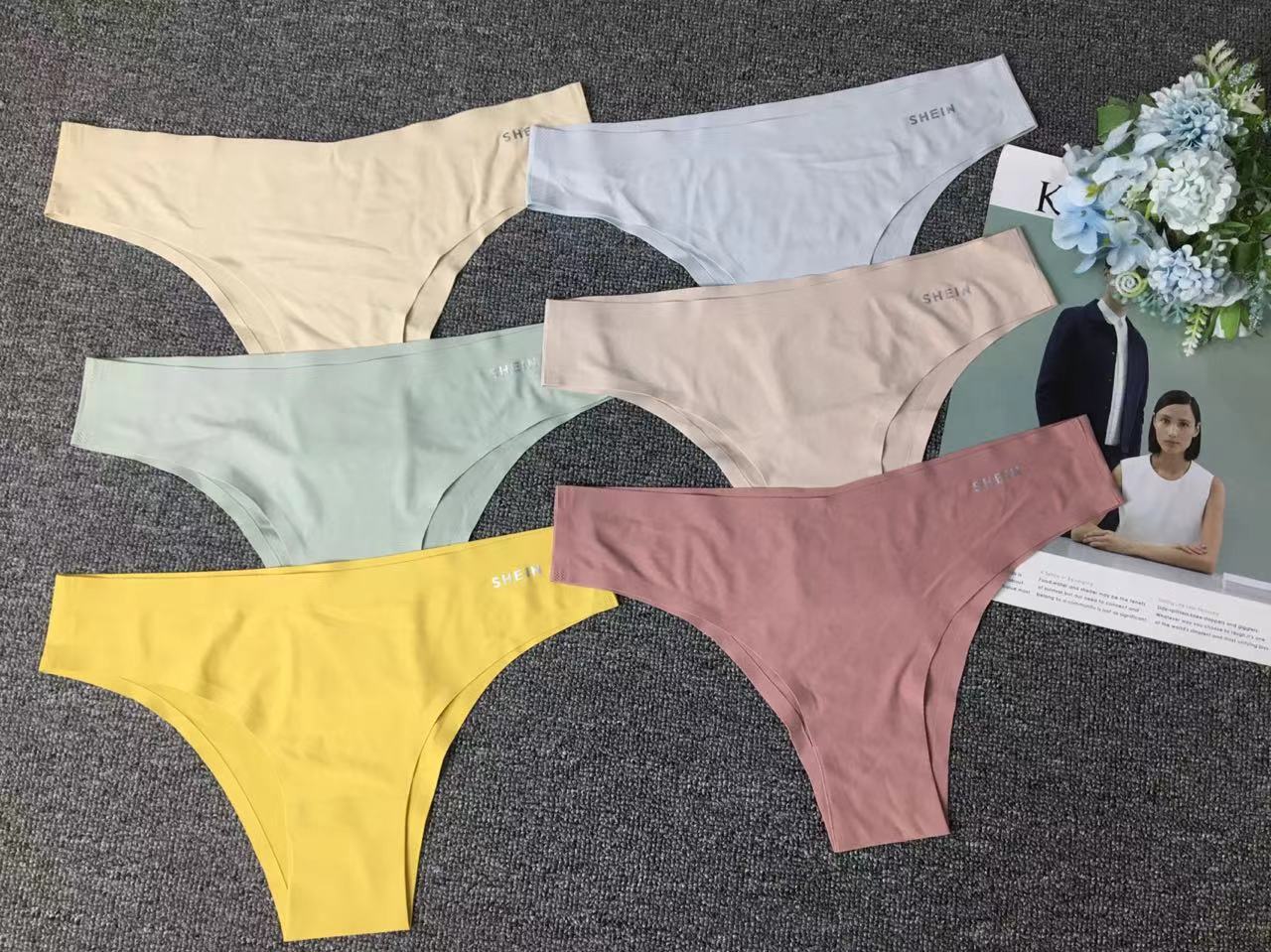 外贸出口 丁字裤爆款性感三角裤 魅力透视无痕多色内裤女士三角裤