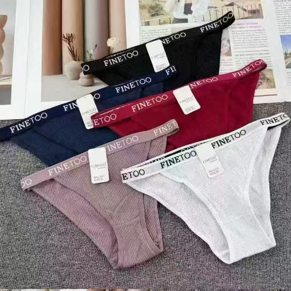 外贸出口欧美库存低价跨境舒适透气棉质内裤华夫格女式三角裤内裤