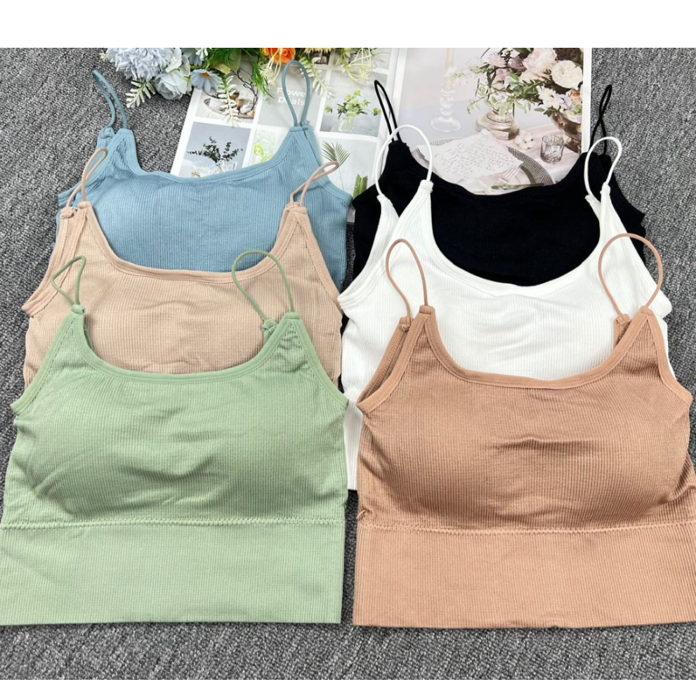 吊带背心外贸出口中东非洲女士吊带背心修身细肩带美背防走光吊带