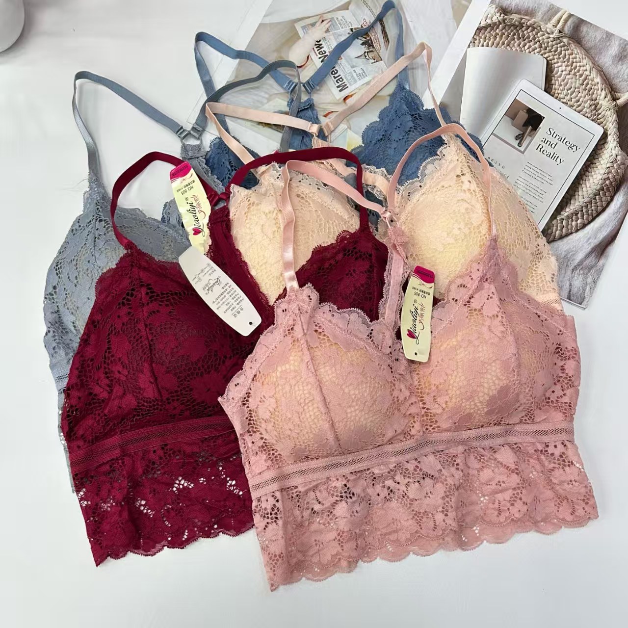 外贸出口中东非洲吊带背心女士舒适透气吊带性感蕾丝杯面情趣内衣