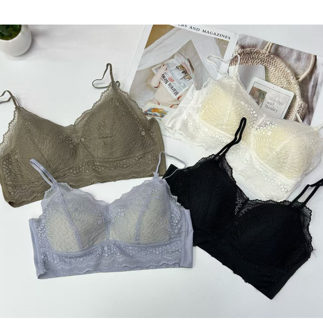 外贸出口中东非洲女士美背吊带固定胸垫蕾丝杯面情趣吊带内衣舒适